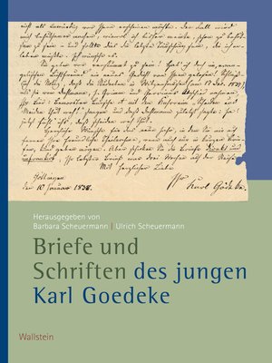cover image of Briefe und Schriften des jungen Karl Goedeke